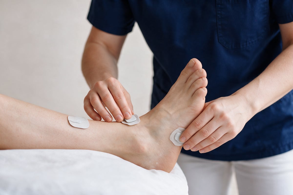 Hochtontherapie am Fuß
